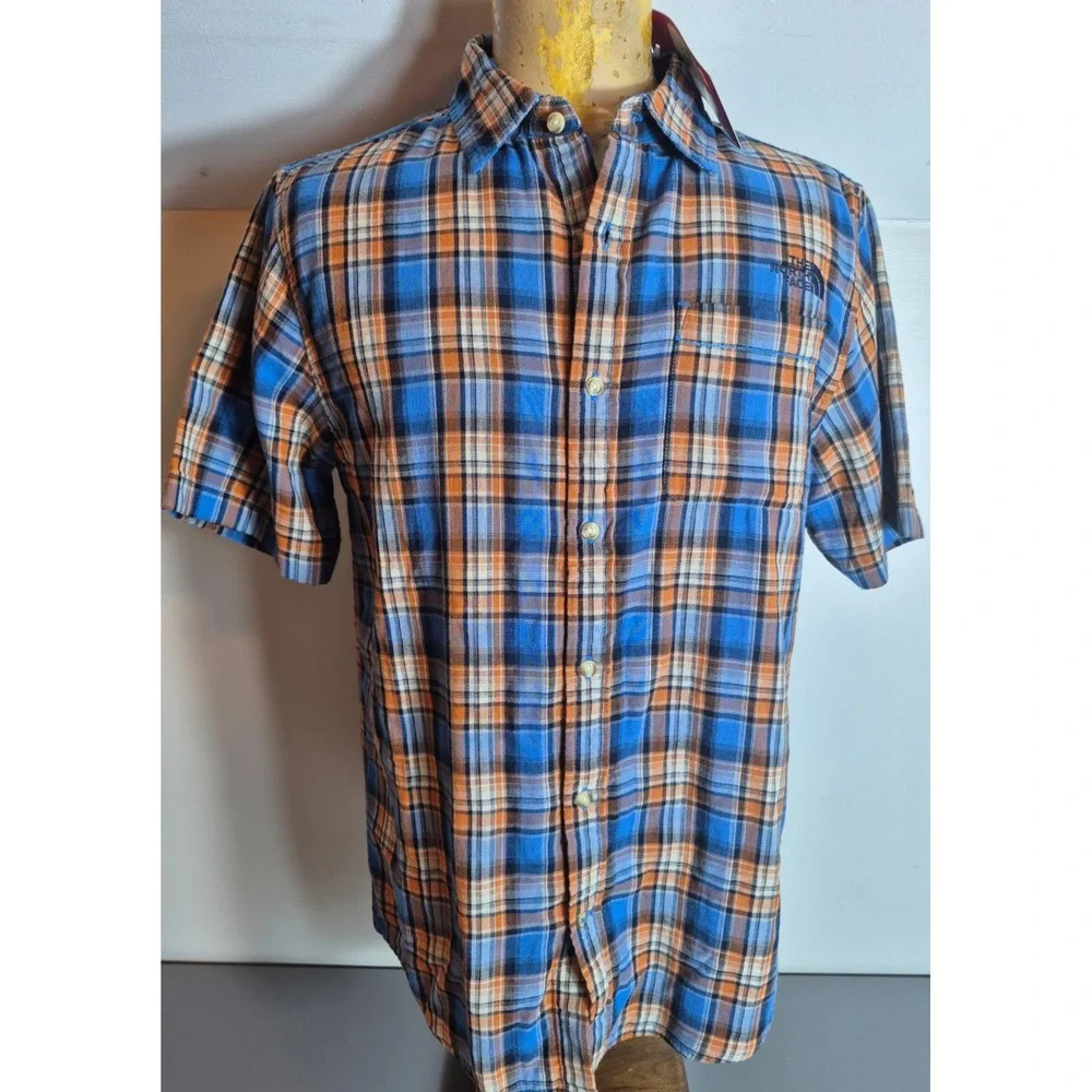 The North Face Mens Short Sleeve Baddeley Shirt M Multicolored Plaid NEW NWT